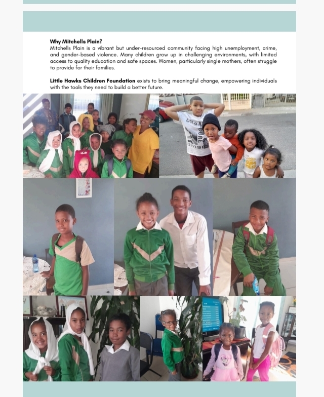 Children supported by Little Hawks Foundation in Mitchells Plain